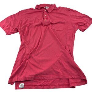 Peter Millar Mens Pink Polo Shirt‎ Size L Pima Cotton